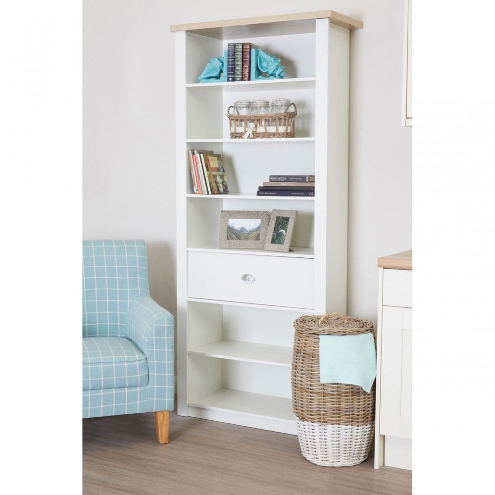 St Ives Bookcase, Honeycomb Board, Particle Board, Pu Paper Veneer, White