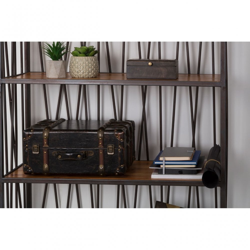 Ranch Foundry Style Shelf Unit, Fir Wood, Natural