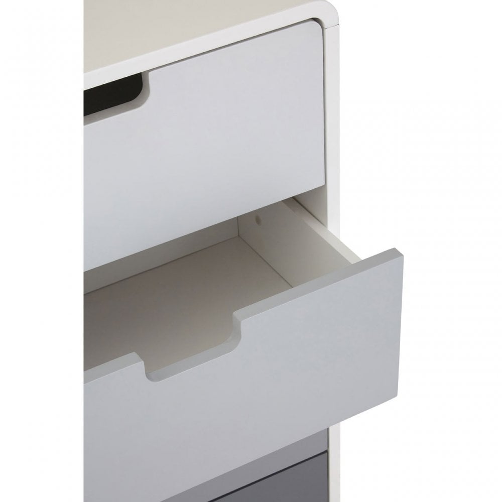 Danny 4 Drawer Cabinet, Wood, Pine Wood, White