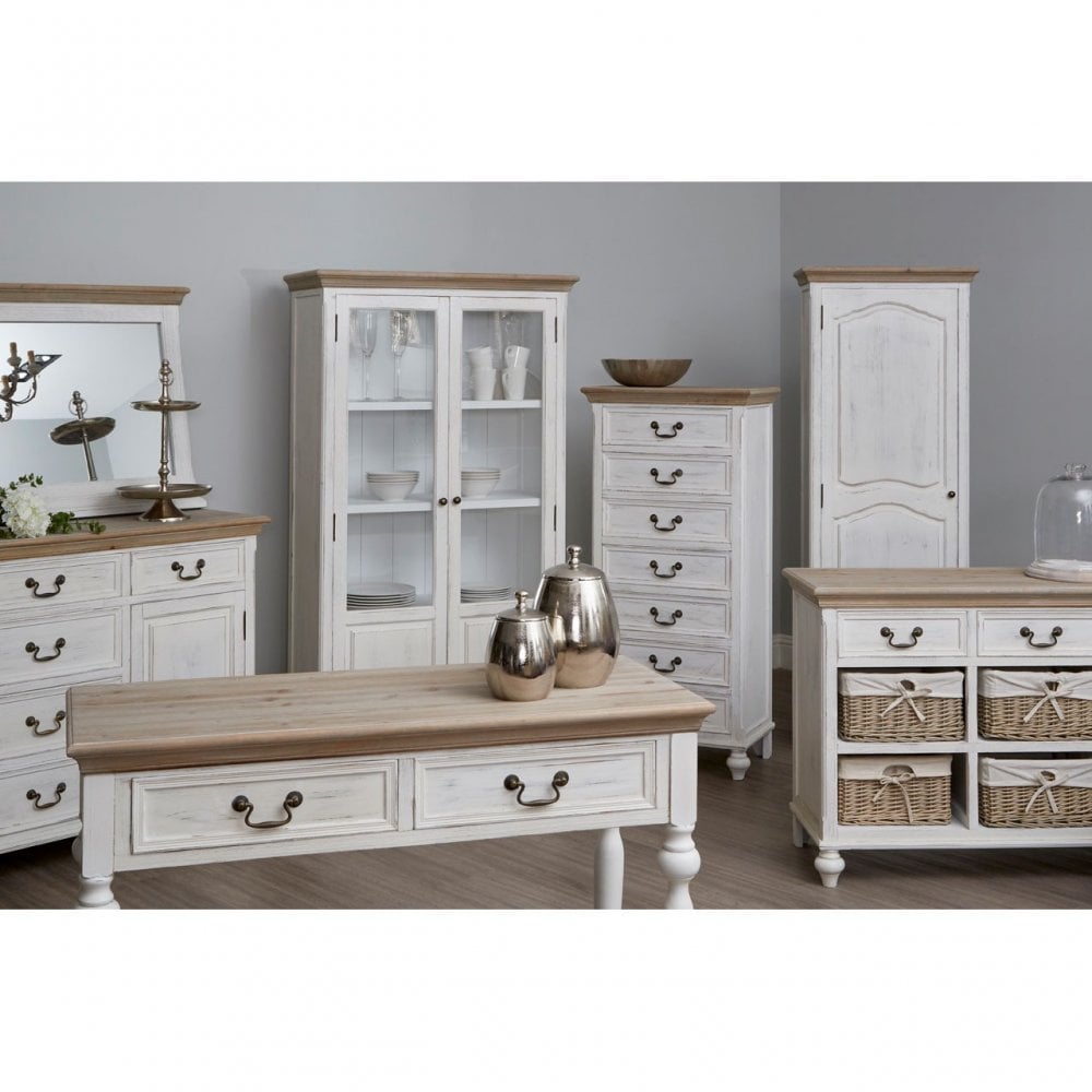 Hendra 7 Drawers Cabinet, Paulownia Wood, Fir Wood Veneer