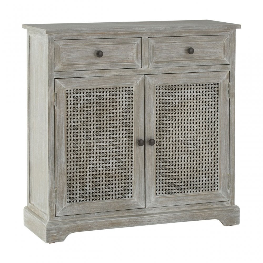 Legacy Door / 2 Drawer Slate Grey Cabinet, Wood, Pine Wood, Grey