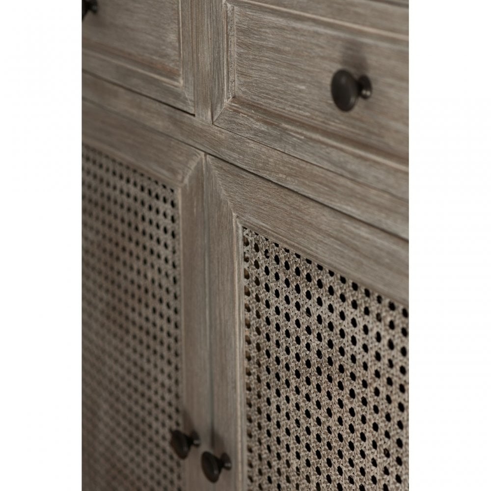 Legacy Door / 2 Drawer Slate Grey Cabinet, Wood, Pine Wood, Grey