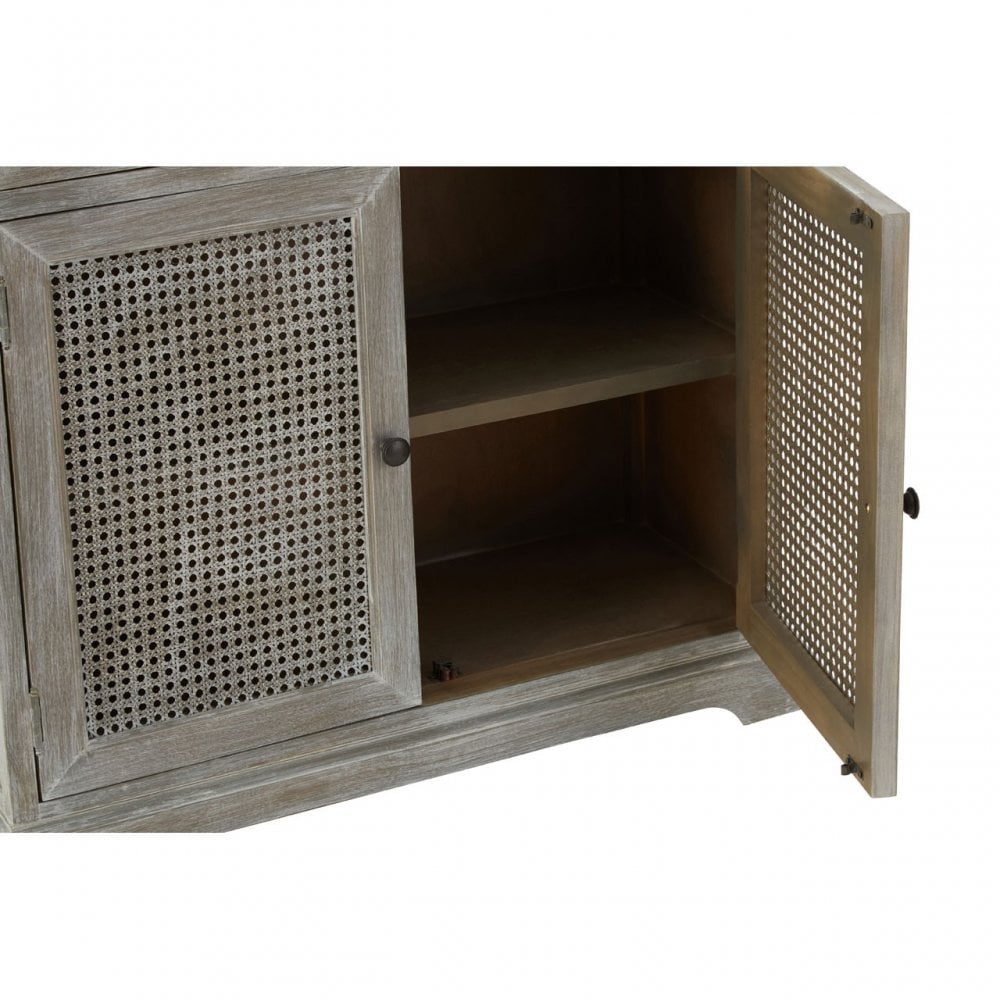 Legacy Door / 2 Drawer Slate Grey Cabinet, Wood, Pine Wood, Grey