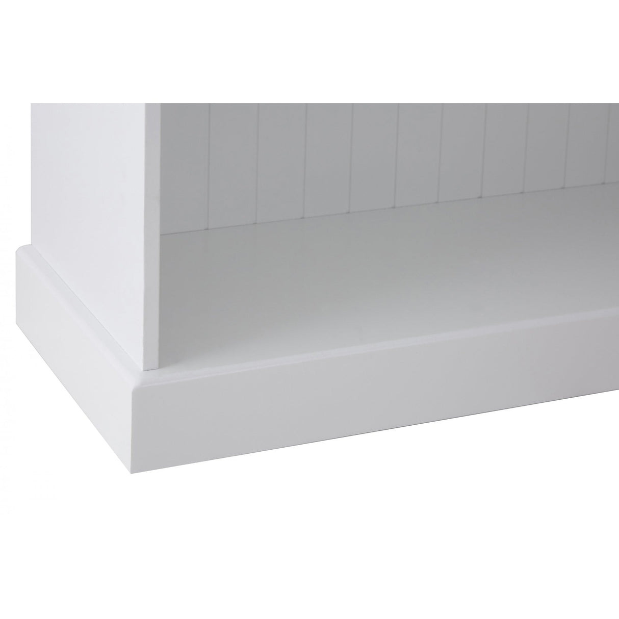 Portland Storage Unit, Pine Wood, White