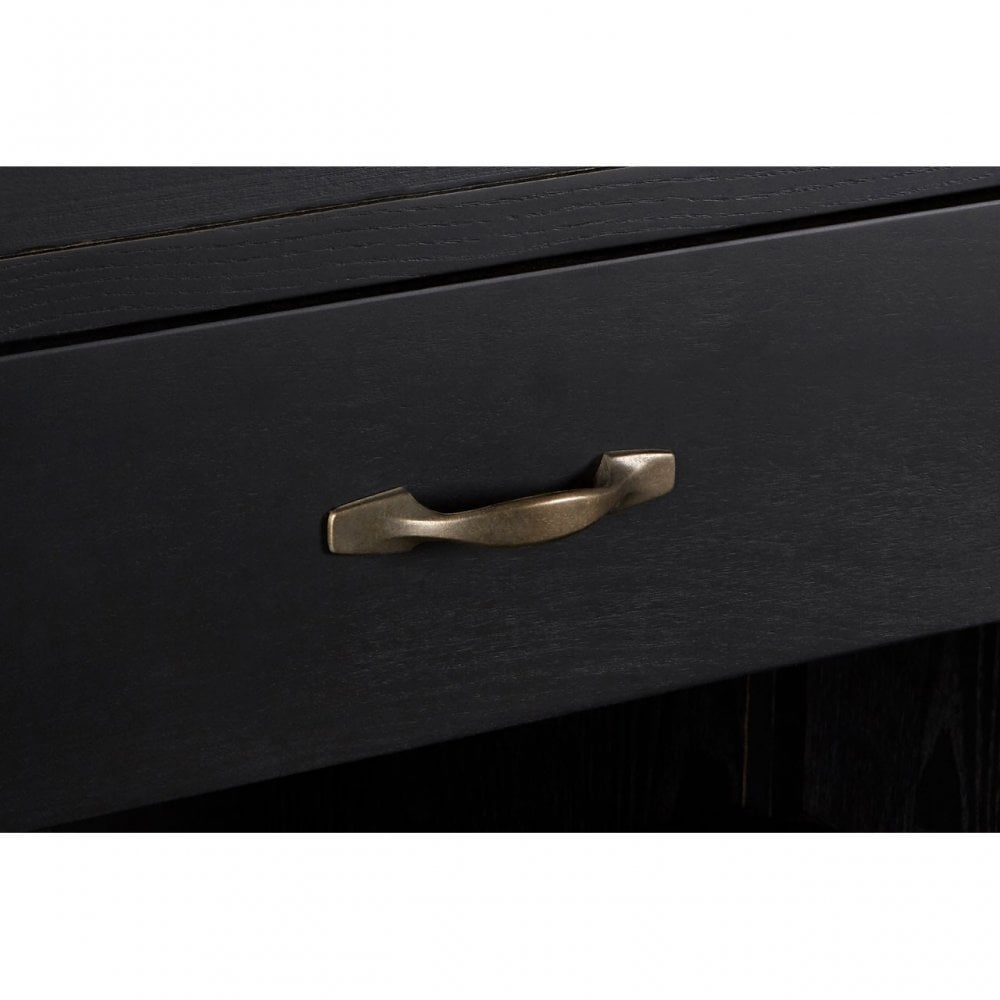 Brisbane 3 Drawer Bookcase, Birchwood, Black