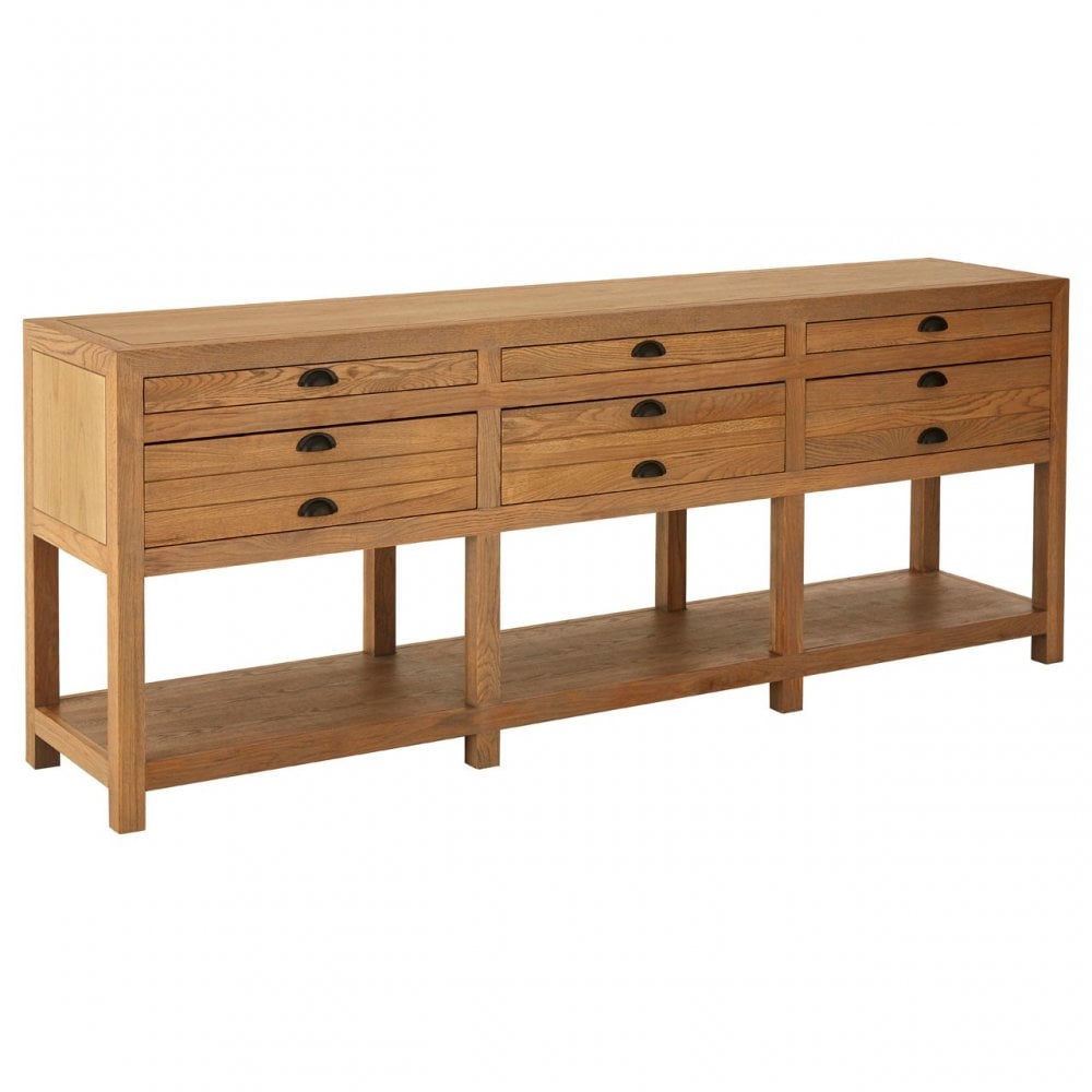 Brisbane Sideboard, Oak Wood, Natural