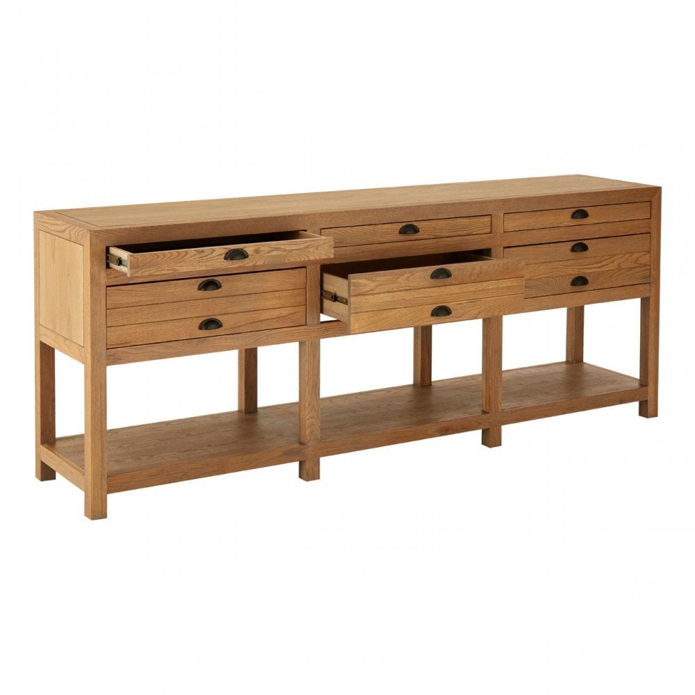 Brisbane Sideboard, Oak Wood, Natural