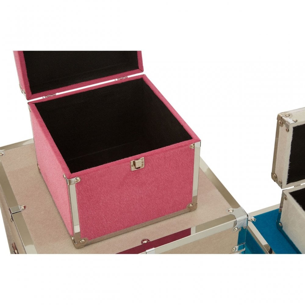 Set of 6 Trunks, Multi-Coloured