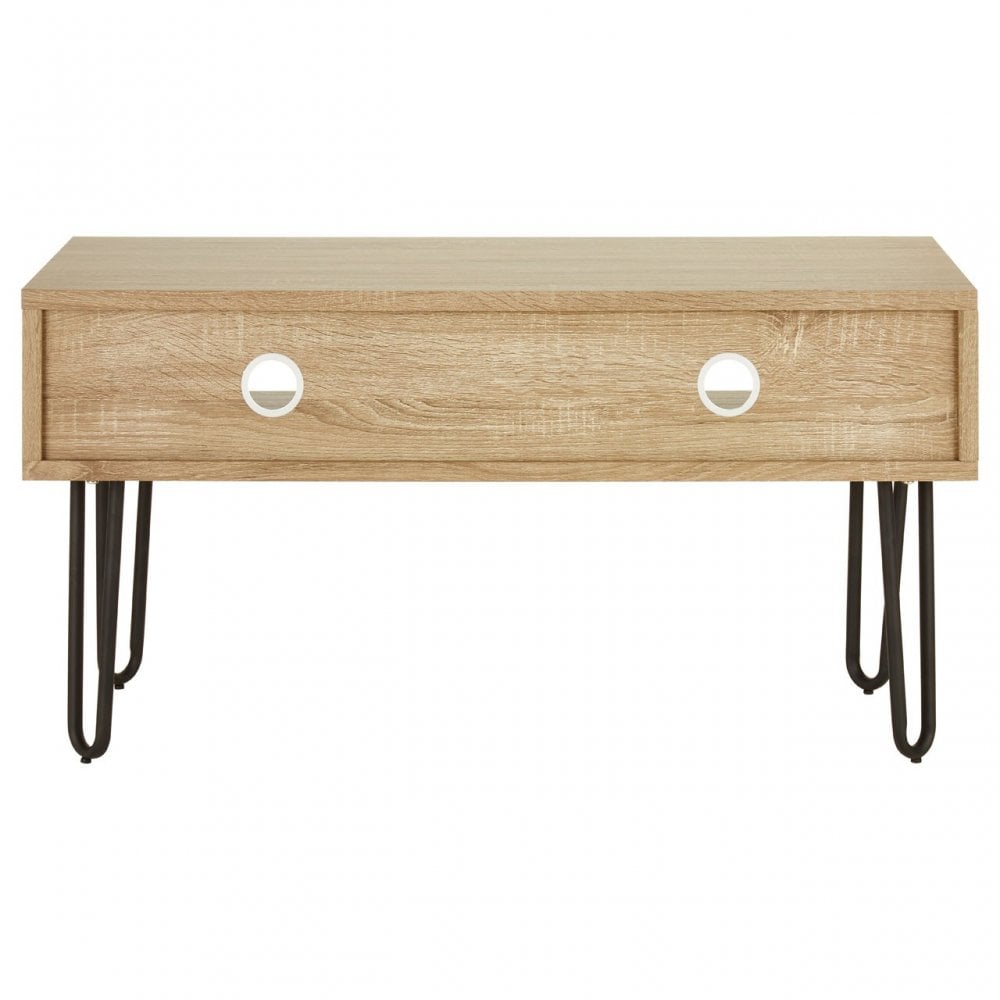 Borough Media Unit, Wood, Paper Veneer, Brown