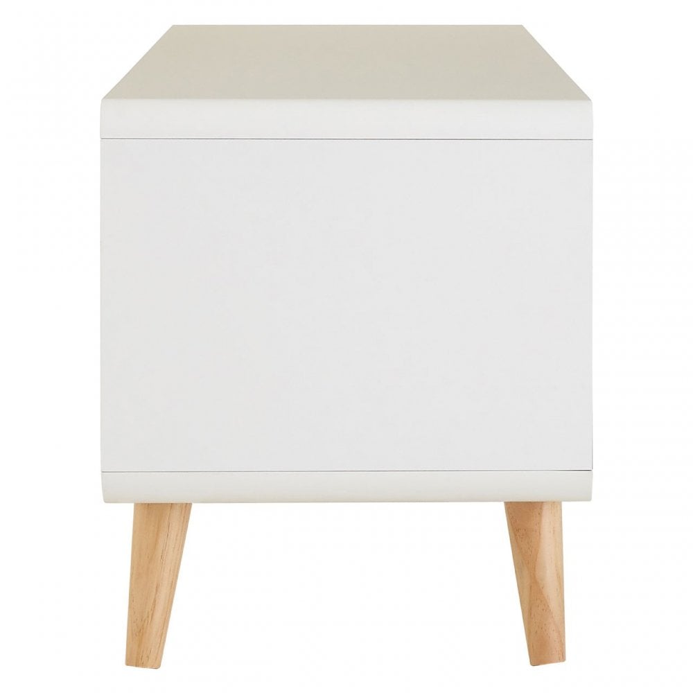 Danny Tv Unit, Wood, Pine Wood, White