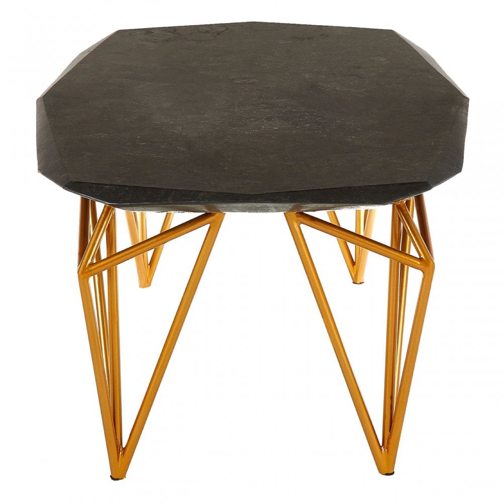 Artefacto Black Marble Coffee Table, Black