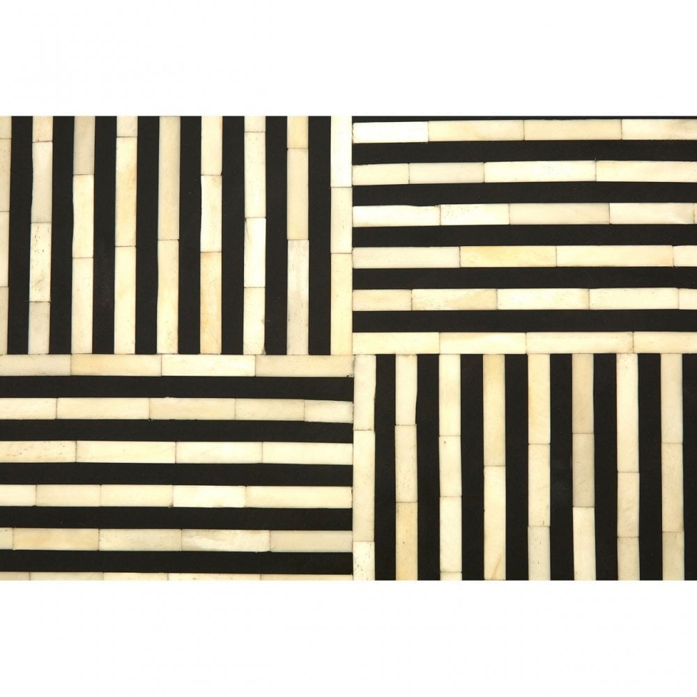 Wulah Coffee Table, Buffalo Bone, Black
