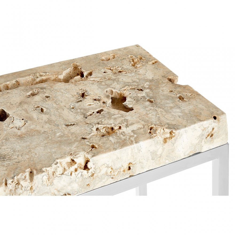 Artefacto Cheese Stone Console Table, Brown