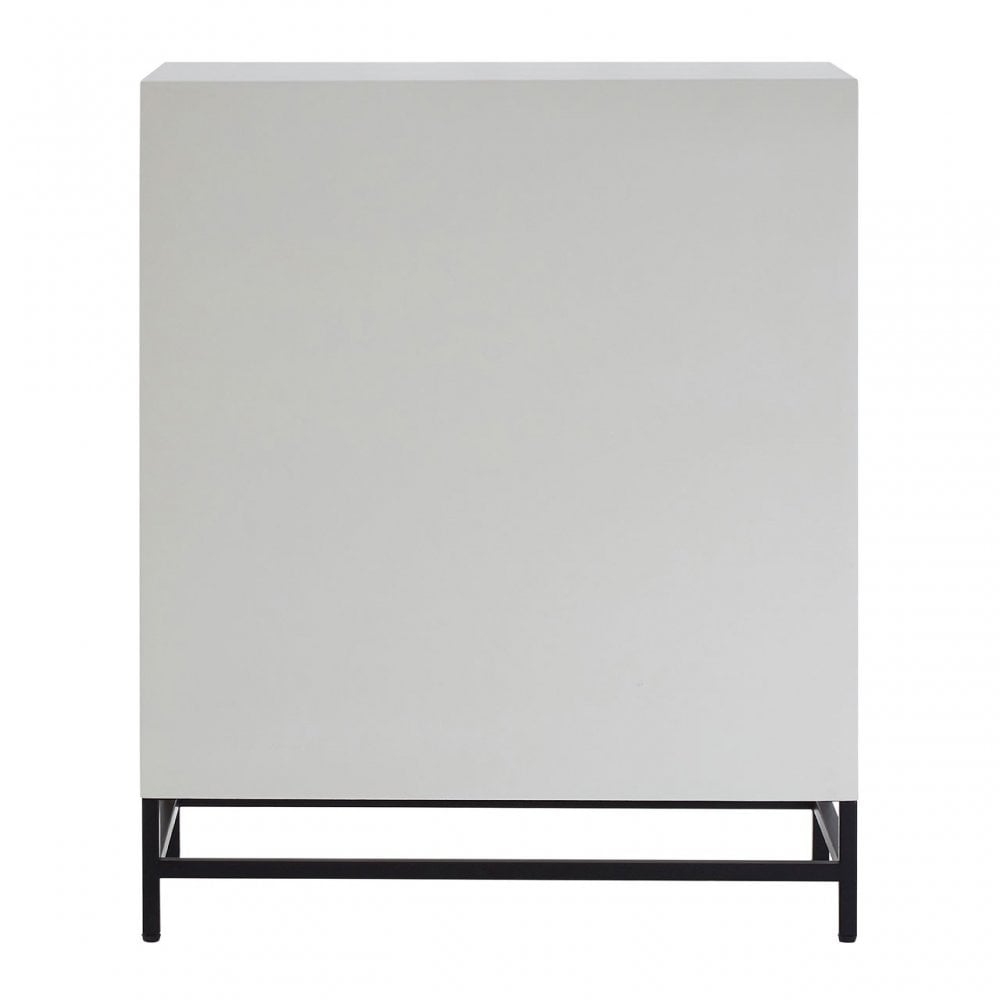 Lombok 2 Door Cabinet, Fir Wood, Grey