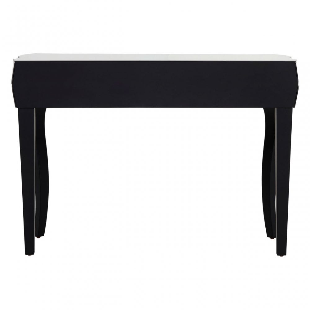 Soho Smoke Glass Console Table, Wood, Mirrored Glass, Wood, Silver