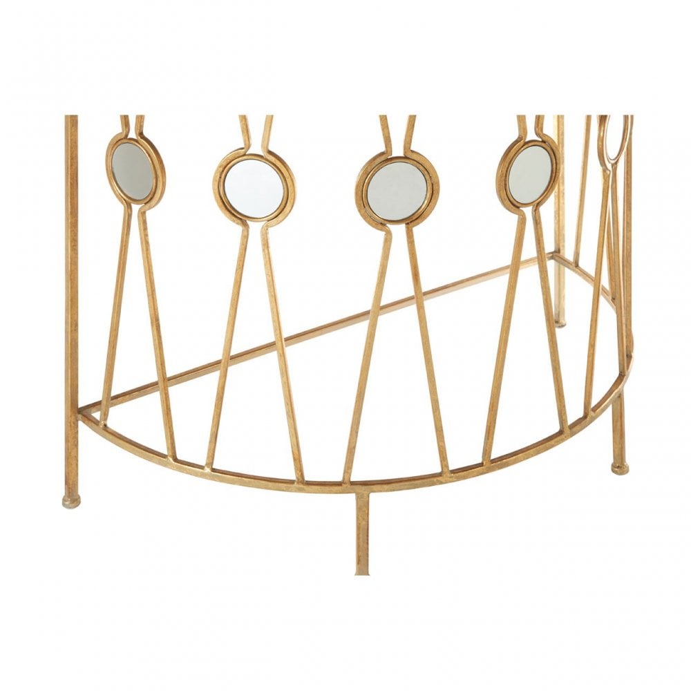 Faiza Set of 2 X-Design Console Tables, Glass