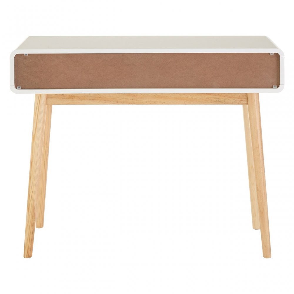 Danny Console Table, Wood, Pine Wood, White