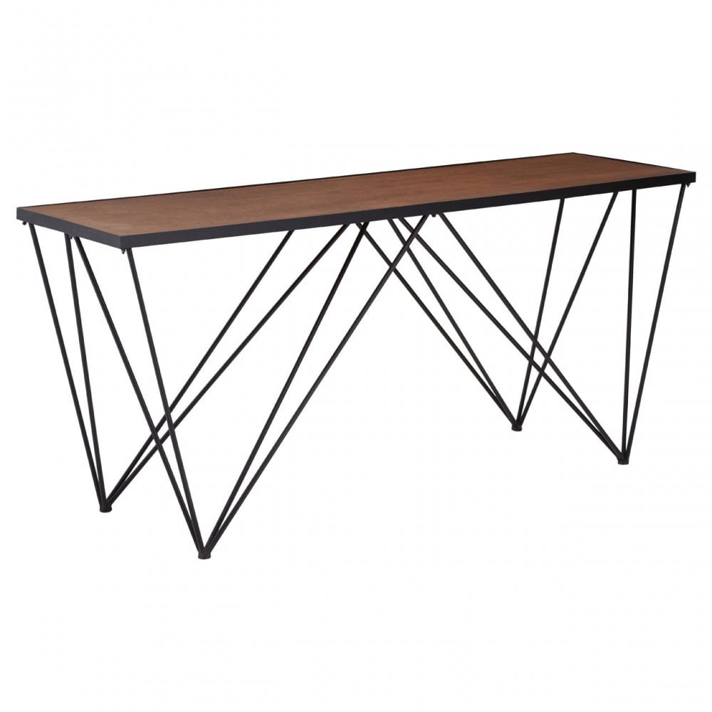 Ranch Foundry Style Console Table, Fir Wood