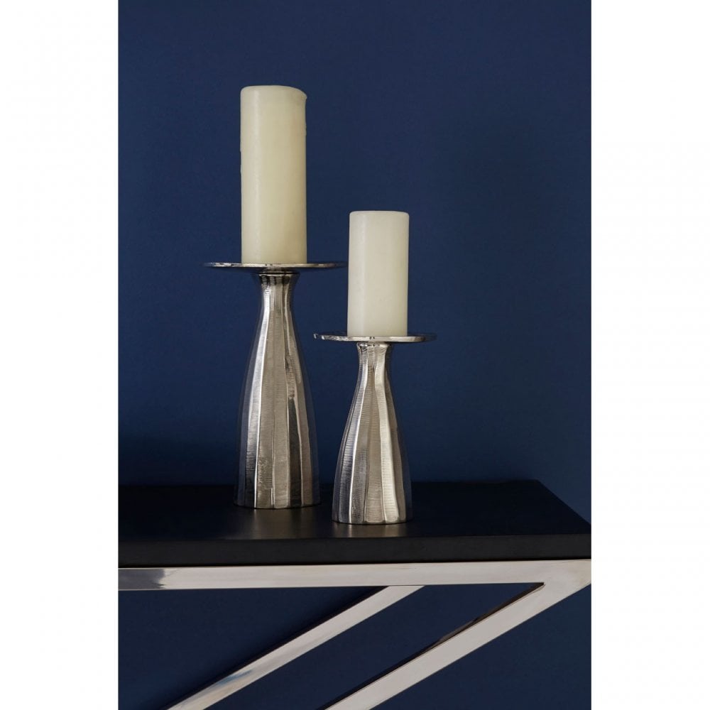 Tribute Console Table, Leather, Stainless Steel, Black