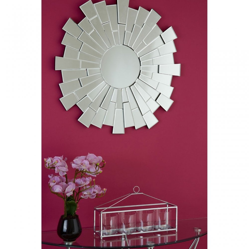 Halo Half Moon Console Table, Chromed Glass, Black