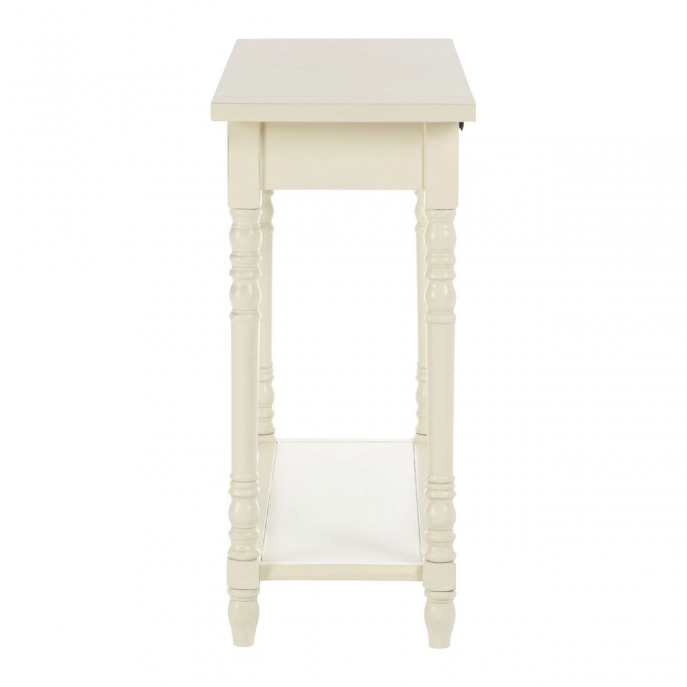 Legacy 2 Drawer Console Table, Wood, White