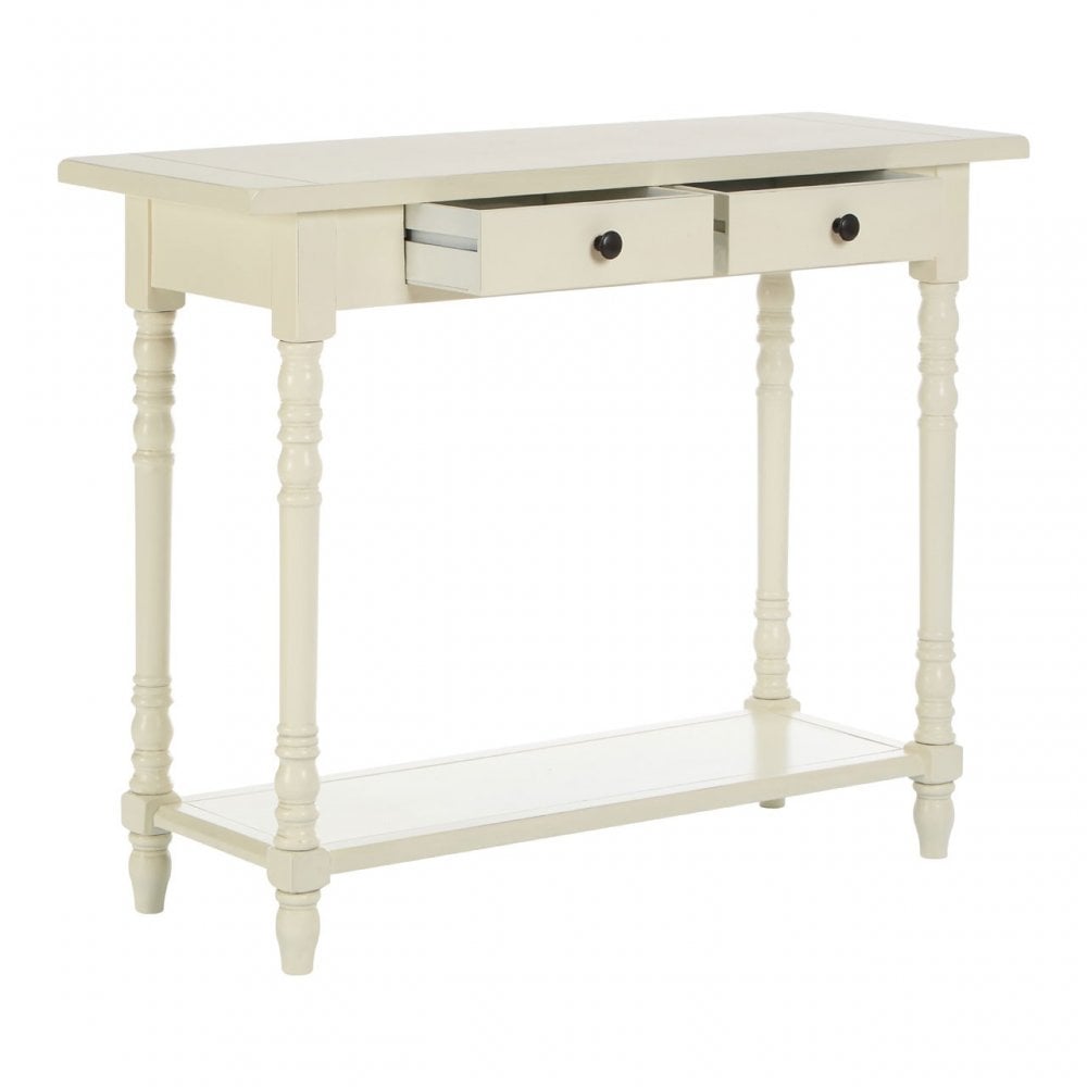 Legacy 2 Drawer Console Table, Wood, White