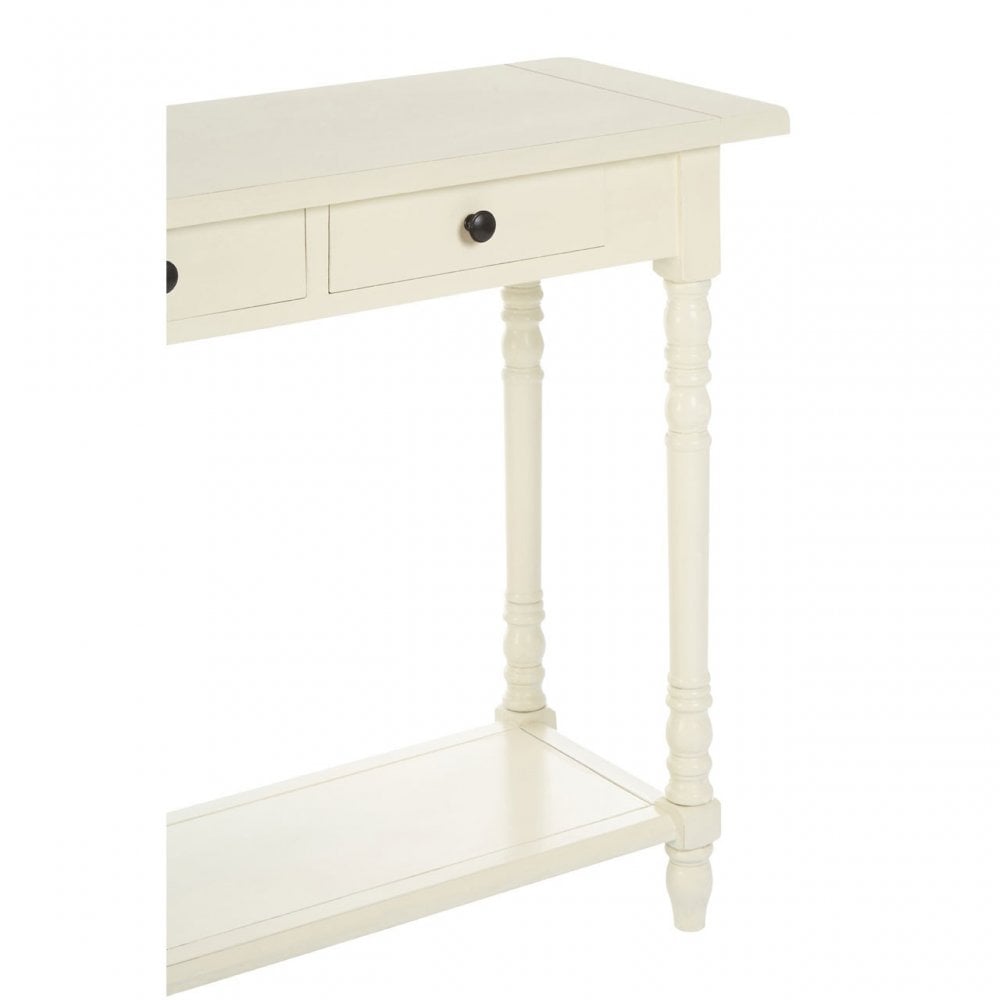 Legacy 2 Drawer Console Table, Wood, White