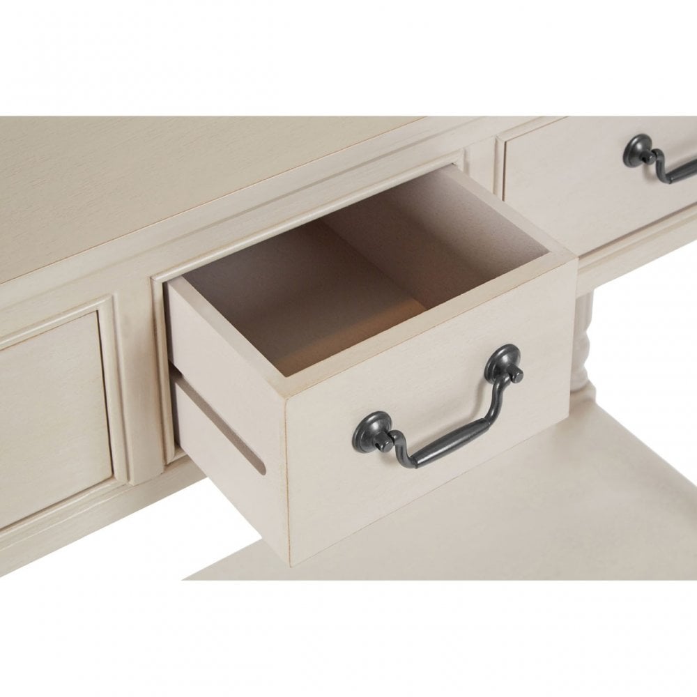 Legacy 3 Drawer Console Table, Wood, Grey