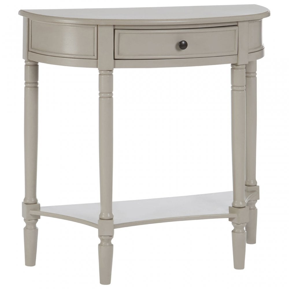 Legacy Single Drawer Console Table, Wood, Pine Wood, Grey