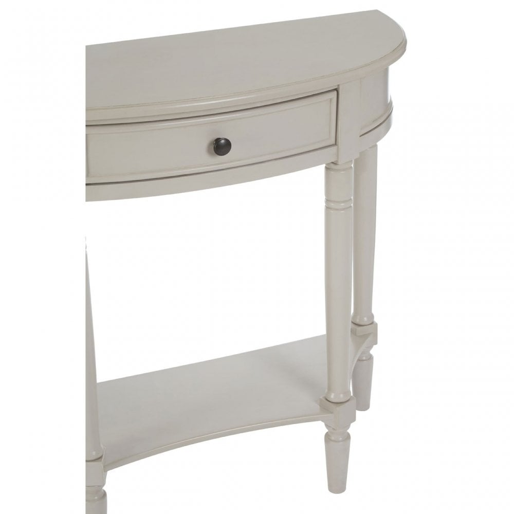 Legacy Single Drawer Console Table, Wood, Pine Wood, Grey