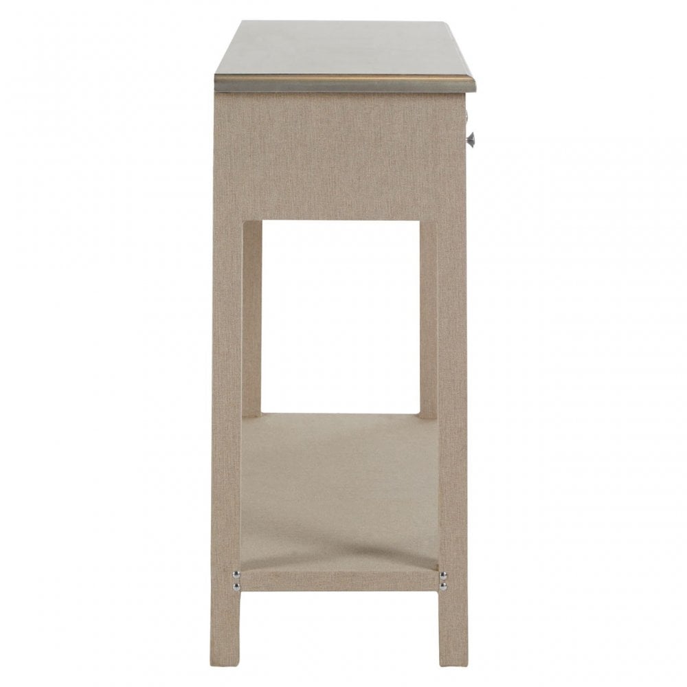 Hatton 3 Drawer Console Table, Fir Wood, Natural