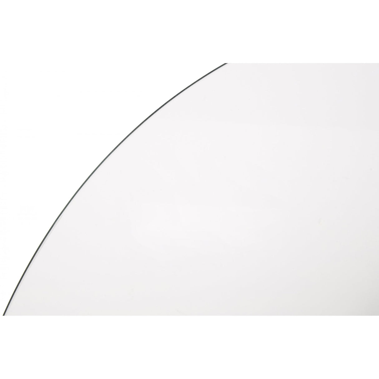 Metropolitan Dining Table, Chrome, Glass, Clear