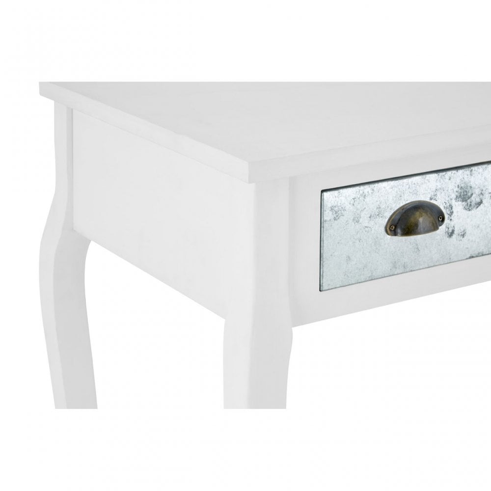 Weymouth Console Table, Hemp Rope, Pine Wood, White