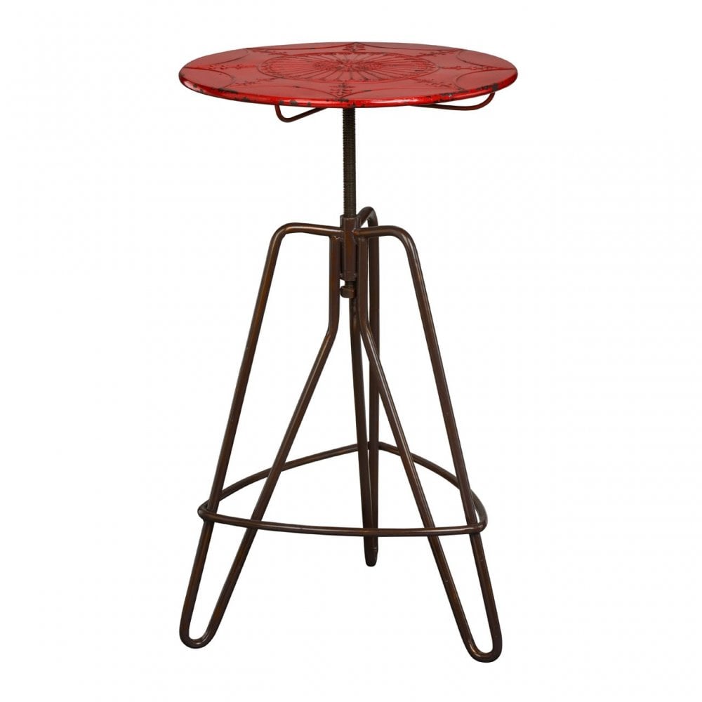 Hektor Hektor Artisan Lamp Table, Metal, Red