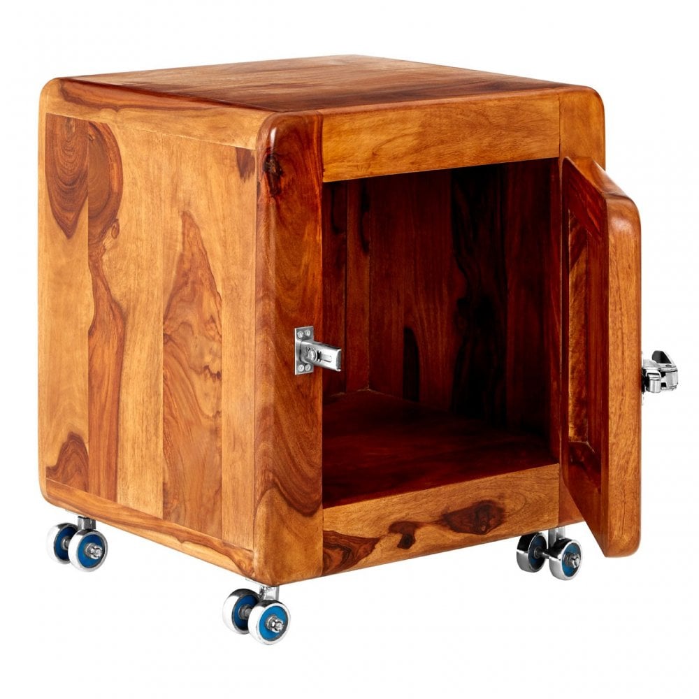 Marwar Side Table, Sheesham Wood, Brown