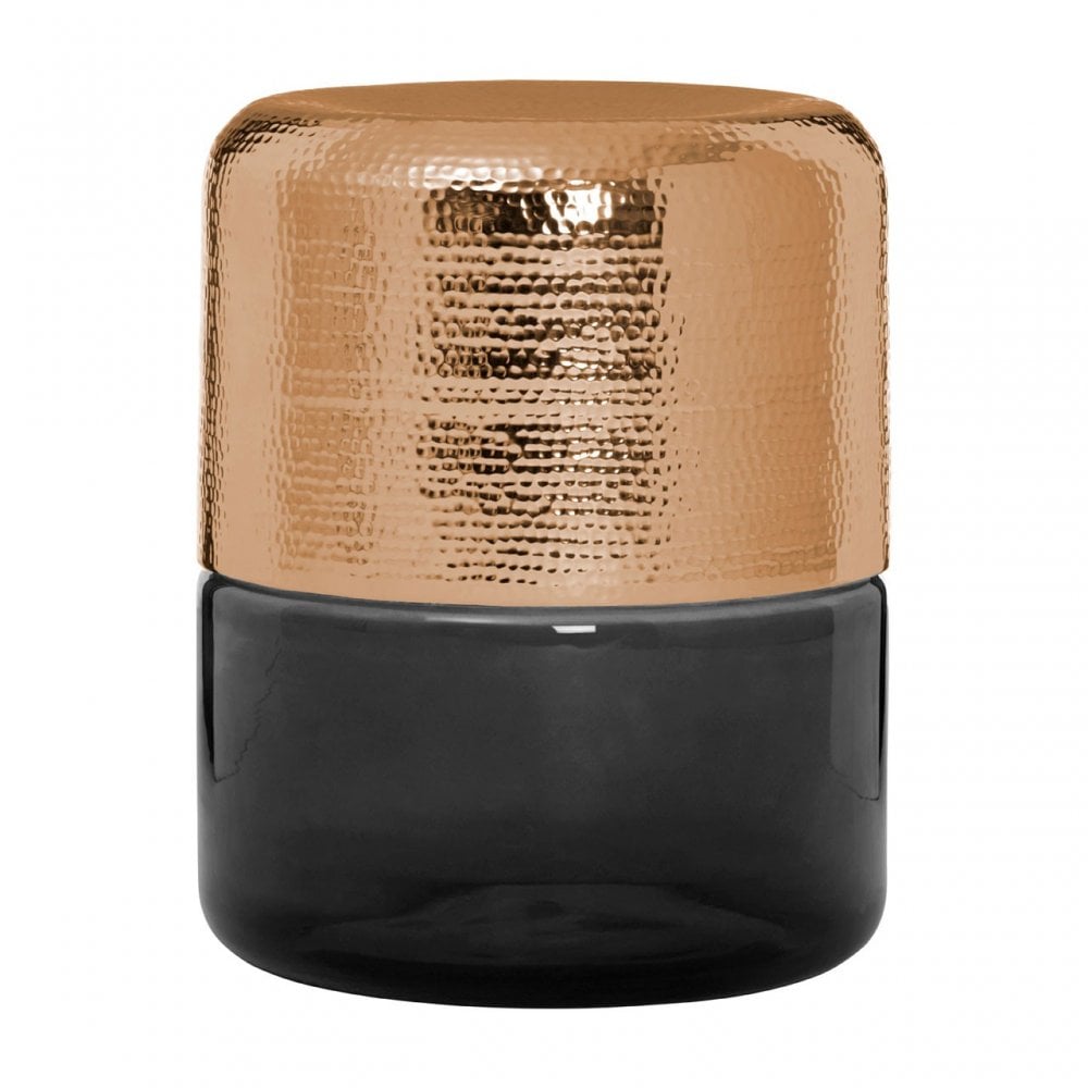 Margot Side Table, Aluminium, Glass, Copper