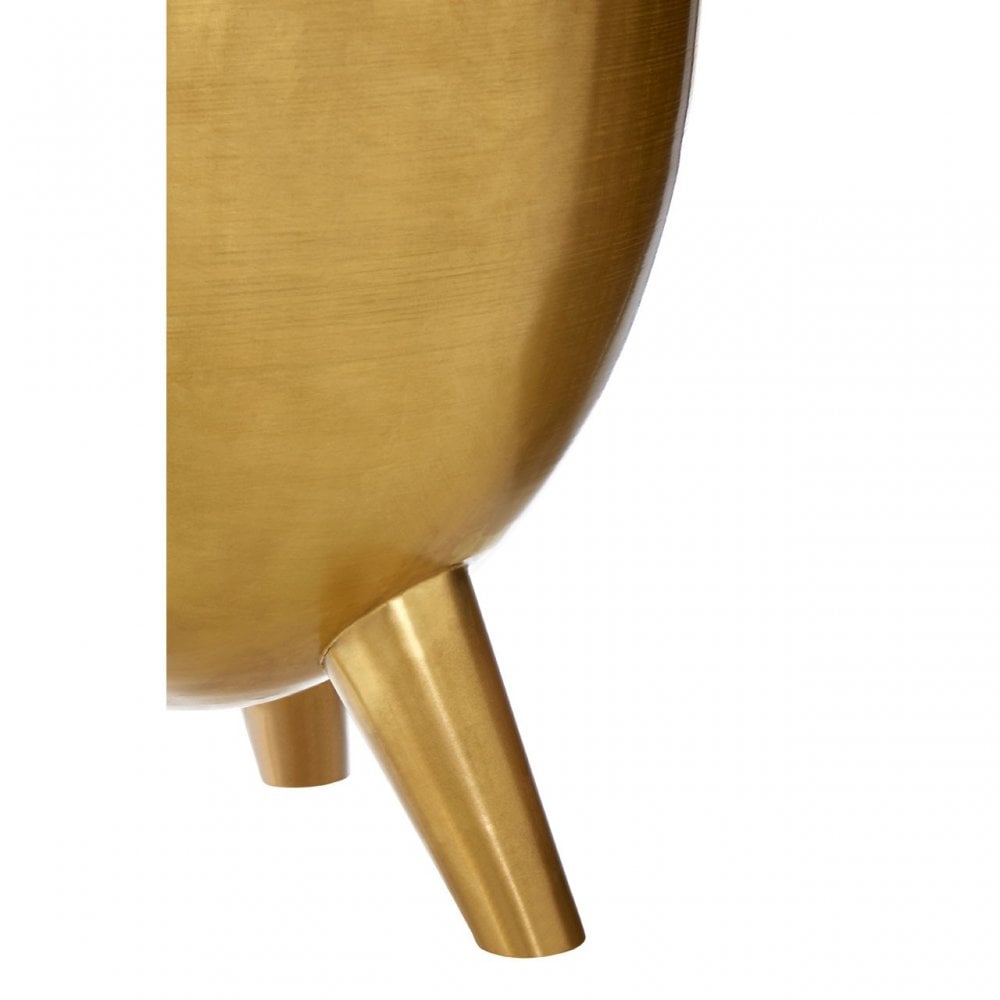 Crest Brass Finish White Marble Top Table, Iron, Marble, Brass