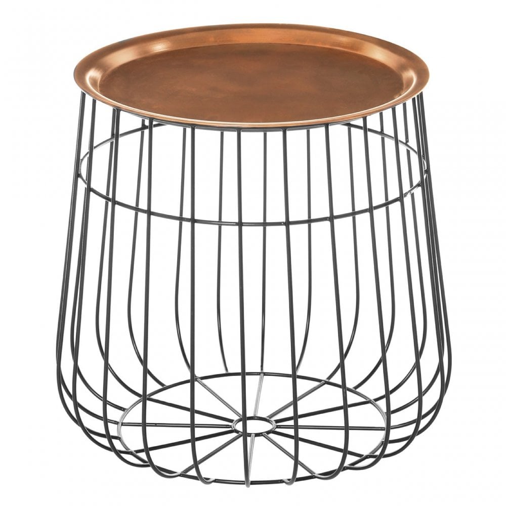Templar Tray Table, Iron, Copper