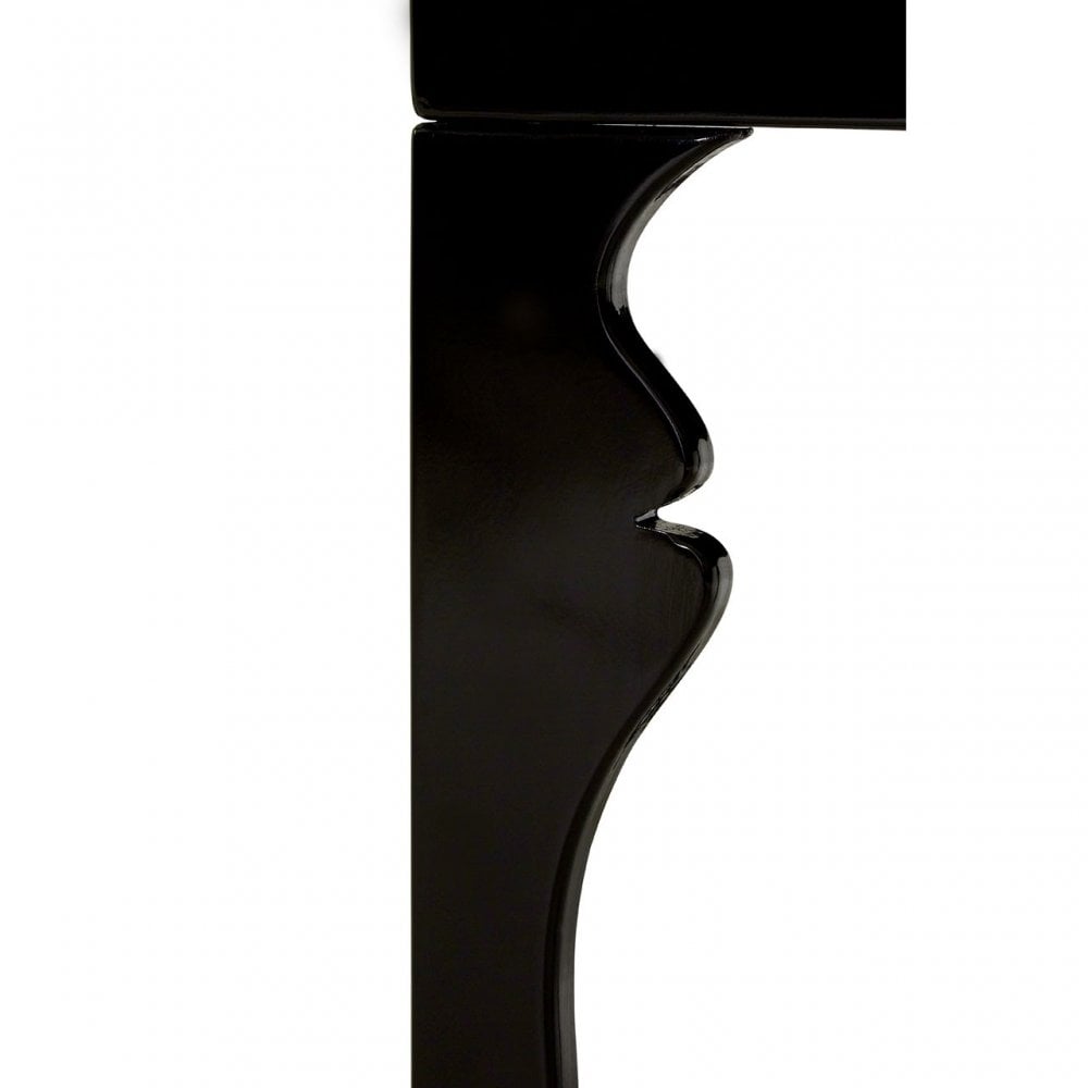 Luis Side Table, Wood, Black