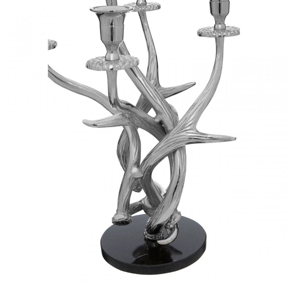 Antler 5 Candelabra, Aluminium