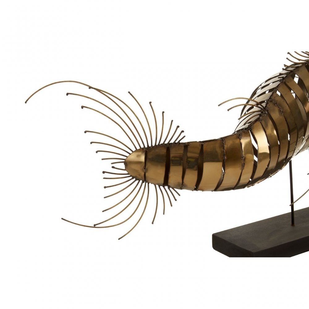 Zania Barracuda Sculpture, Gold