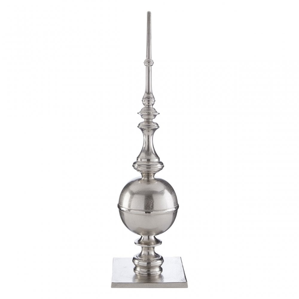 Large Rough Nickel Obelisk, Aluminium, Silver