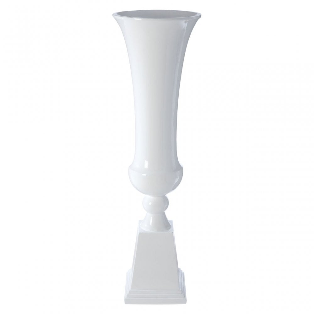 Josten Large Planter, Fibreglass, White
