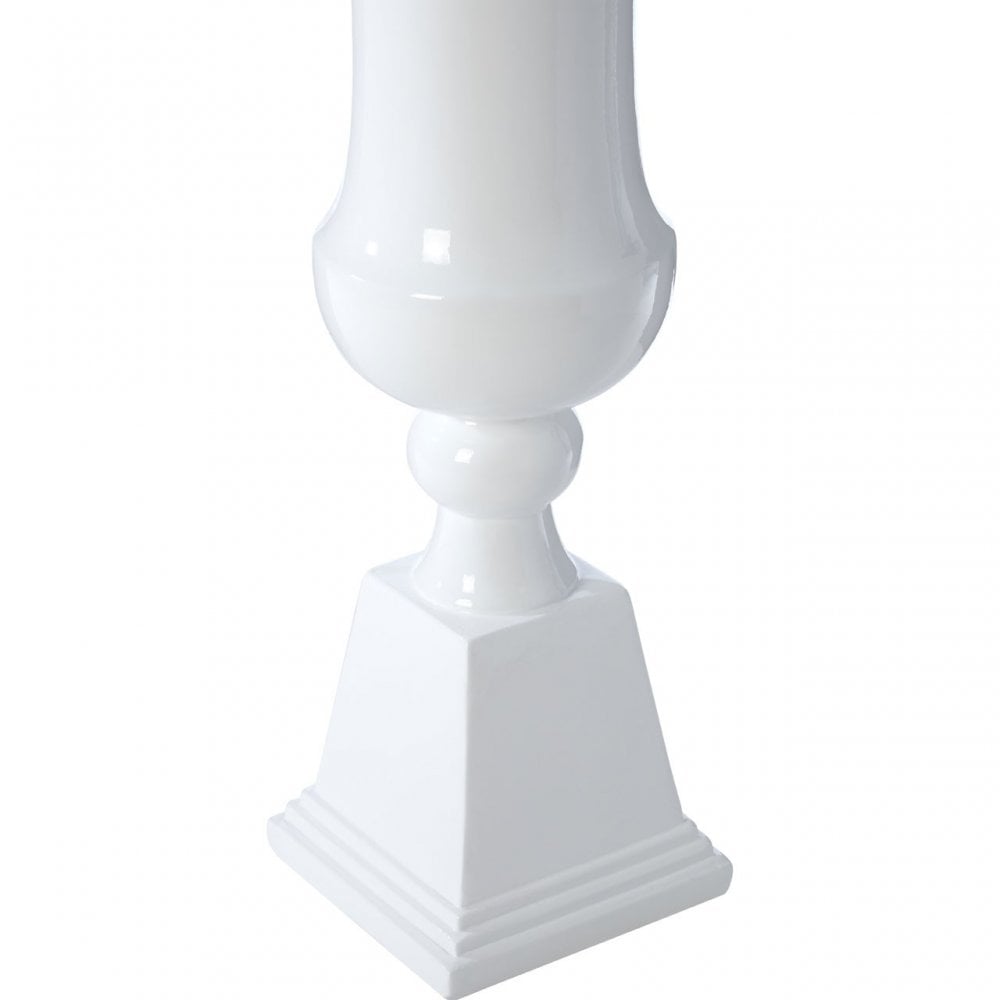 Josten Medium Planter, Fibreglass, White