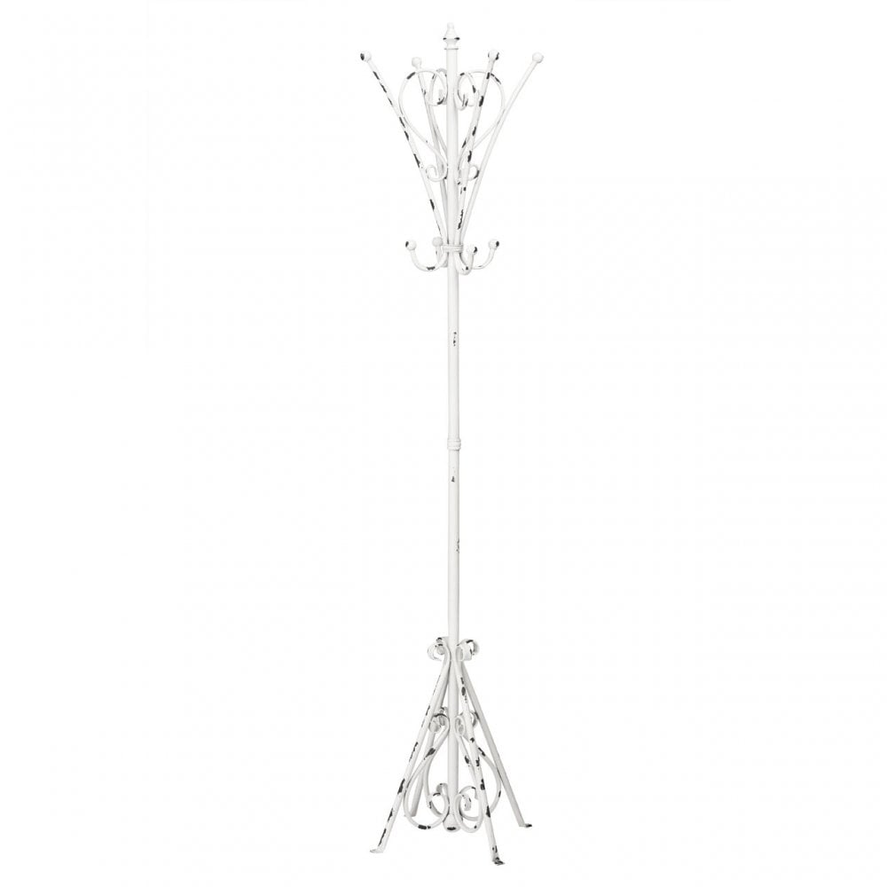 New York Loft Coat Stand, Metal, White