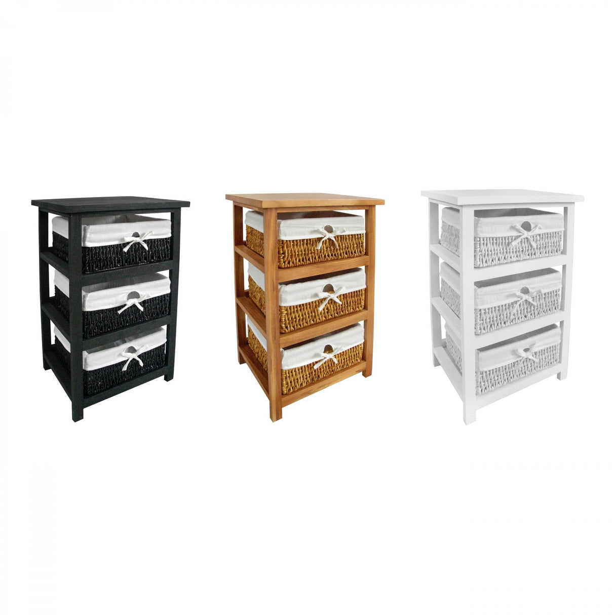White Storage Unit, Maize, Paulownia Wood, White
