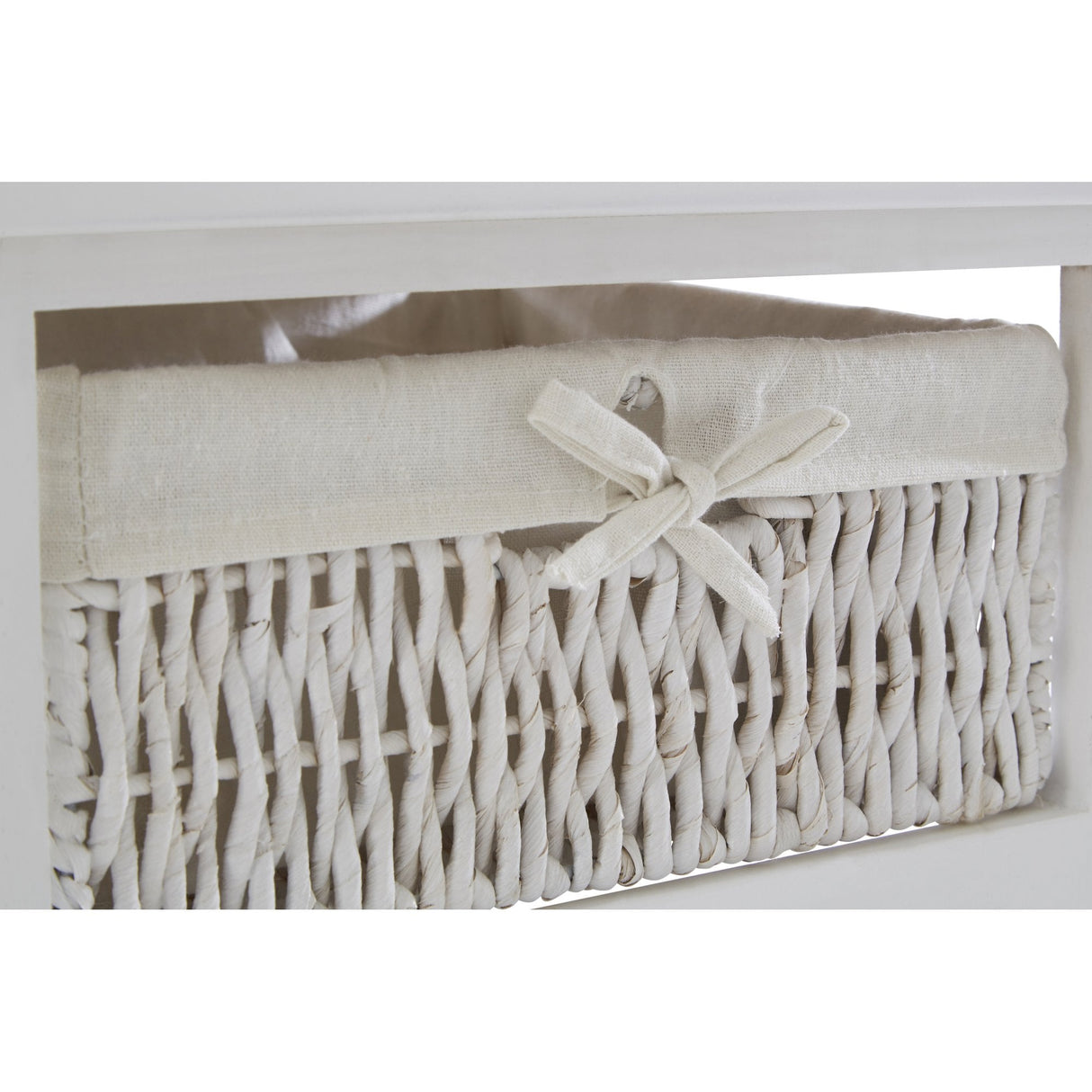 White Storage Unit, Maize, Paulownia Wood, White