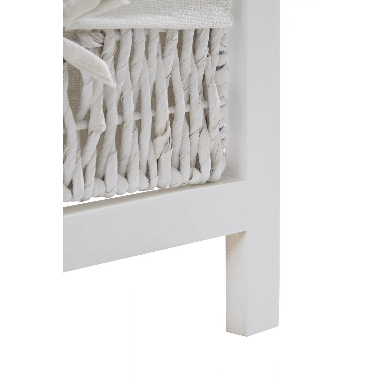 White Storage Unit, Maize, Paulownia Wood, White