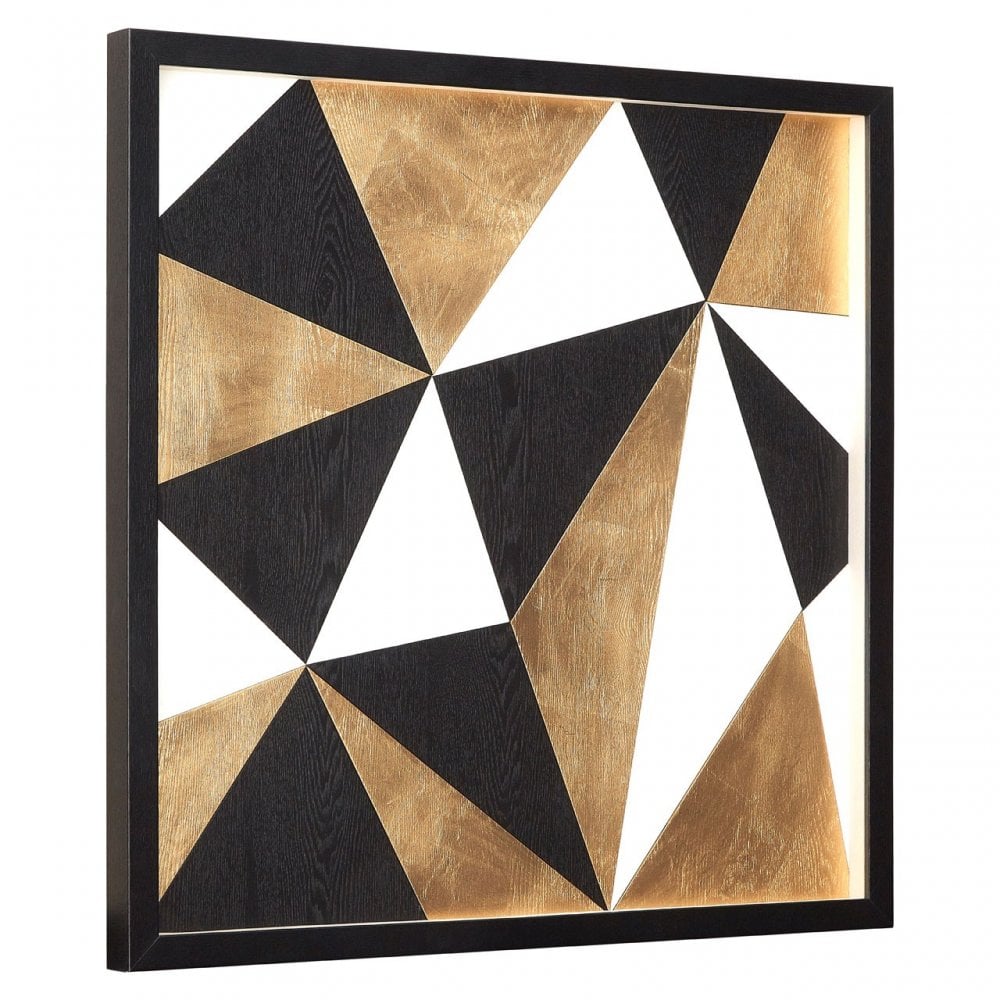 Modello Multi Geo Wall Art, Glass, Pine Wood