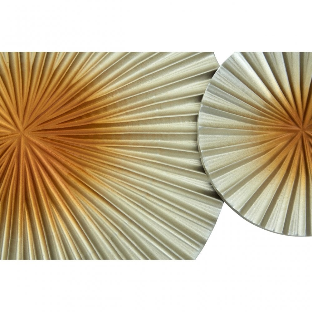 Wall Sculpture, Wood, Gold